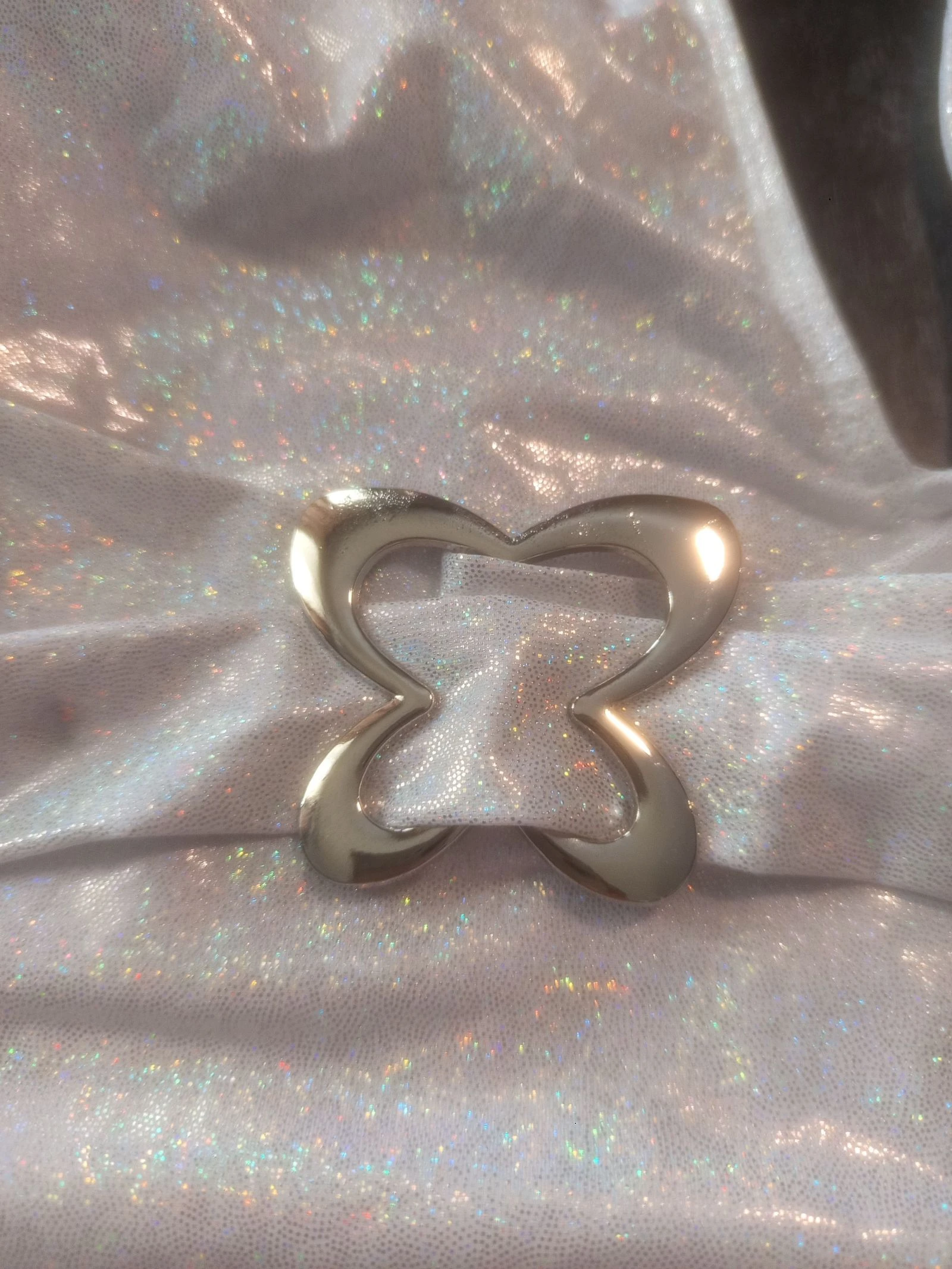 Maillot de bain argenté brillant avec ceinture – photo 3